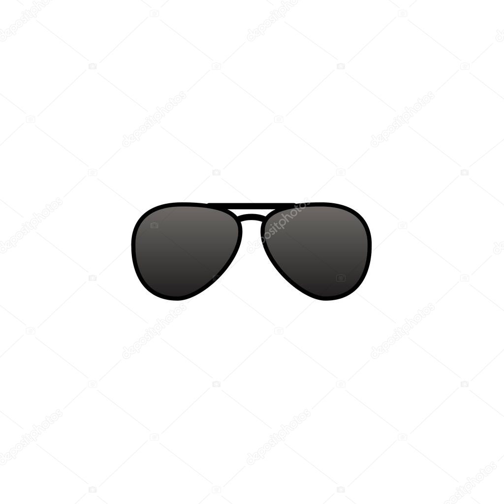 Vector aviator sunglasses icon — Stock Vector © YasnaTenDP 128815668