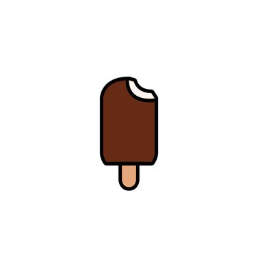 Dondurma, çikolata lokma ile kaplı