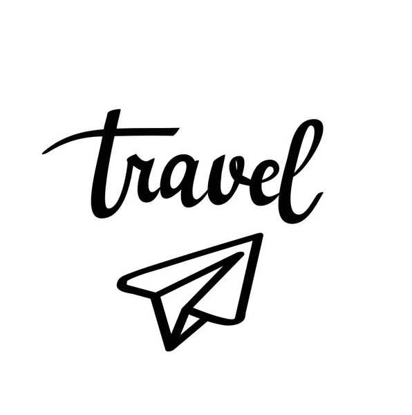 Travel paper plane icon — Stock Vector