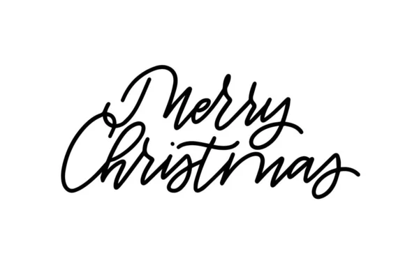 Joyeux Noël vecteur design calligraphie moderne — Image vectorielle