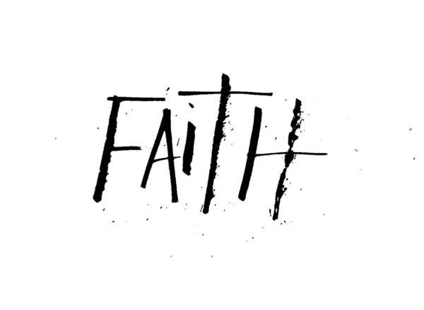 Πίστη. Διάνυσμα grunge — Διανυσματικό Αρχείο