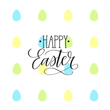 Happy Easter vector egg childish holiday design