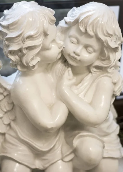 Decoração Uma Estátua Par Anjos — Fotografia de Stock