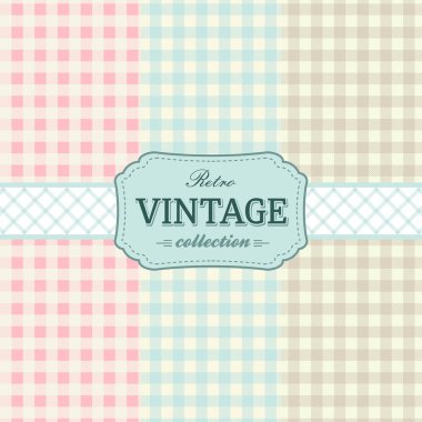 Vintage vektör onay doku arka plan