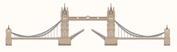 Londyński Tower Bridge — Wektor stockowy