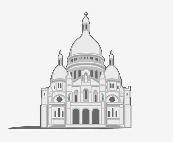 Basilique du sacre coeur de montmartre — Archivo Imágenes Vectoriales