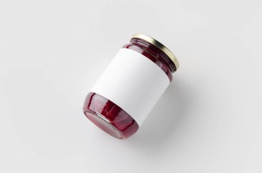 Turşulu pancar kavanozu maketi. Boş Etiket.