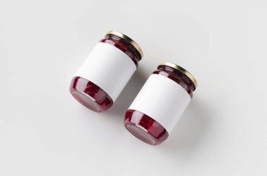 Turşulu pancar kavanozu maketi. Boş Etiket.