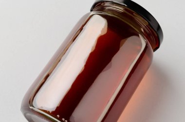 Bal kavanozu modeli. Yakın çekim..