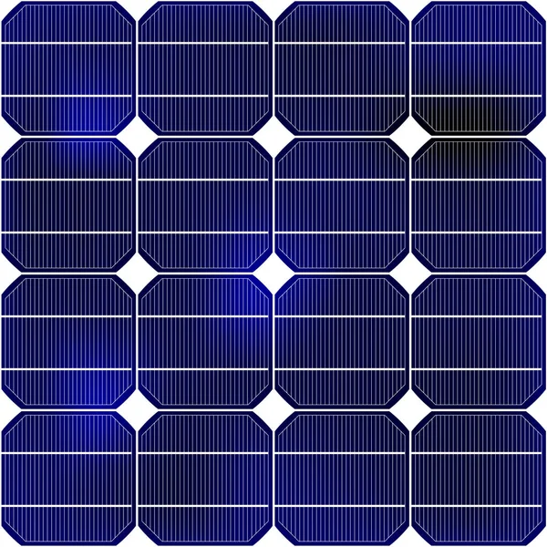 Detalle del panel solar — Vector de stock