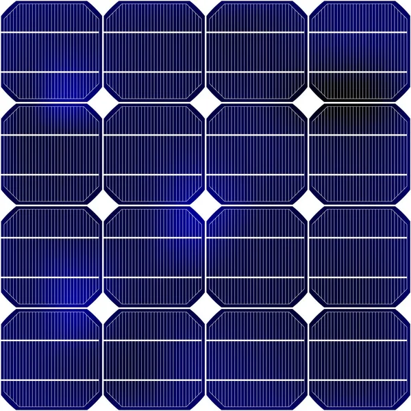 Detail of the solar panel — Stock Vector