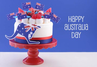 Happy Avustralya günü kutlama pastası