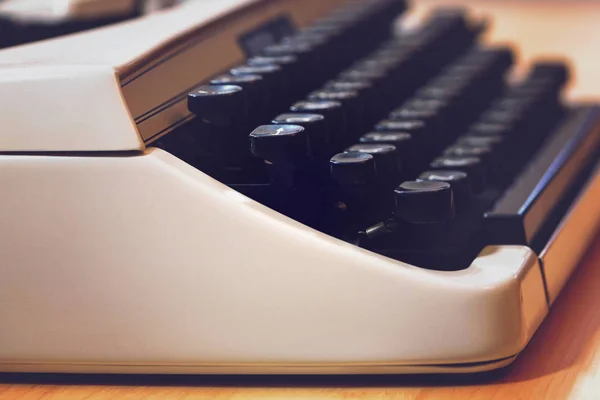 Schreibmaschinenmakro aus nächster Nähe. — Stockfoto