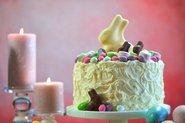 Feliz mesa de fiesta de Pascua — Foto de Stock