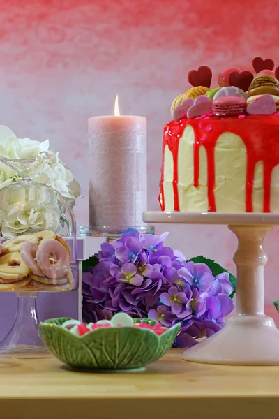 Mesa de festa do Dia das Mães — Fotografia de Stock