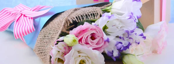 어머니날 꽃 소셜 미디어 배너 — 스톡 사진