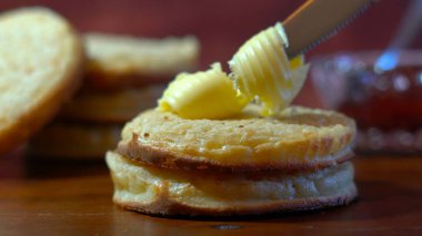 Kahvaltı ekmek sıcak Avustralya İngilizce stil