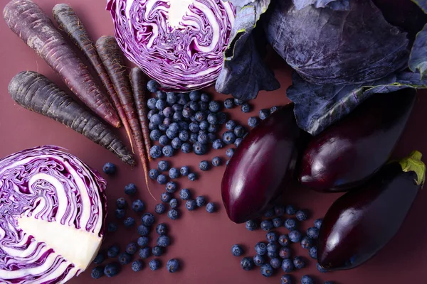 보라색 과일 및 야채 — 스톡 사진