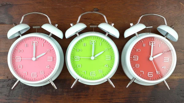 Otoño caída luz del día ahorro de tiempo relojes — Foto de Stock