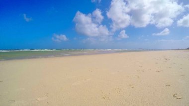 Güzel bir plaj sahne arka plan 