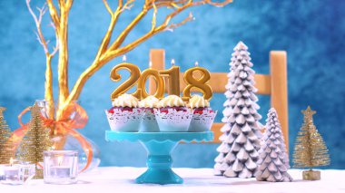 Mutlu yeni yıl 2018 cupcakes