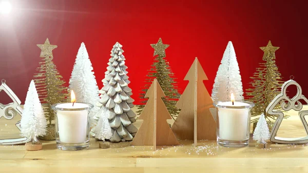 Kerst bomen middelpunt — Stockfoto