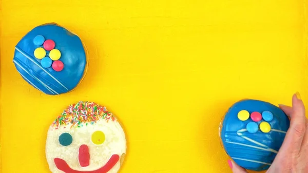 Pop-Art barevnými pekárna dobroty — Stock fotografie