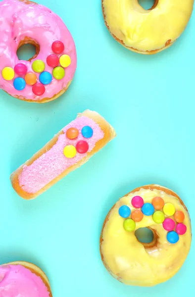 Pop-Art színes pékség finomságok — Stock Fotó