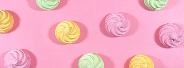 Pop Art Color stijl donuts en bakkerij goodies sociale media banne — Stockfoto