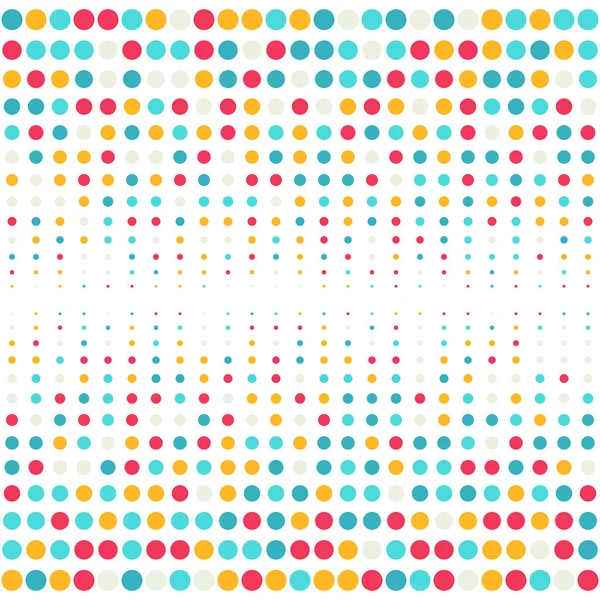 Multicolored dot background for disco party poster — Stock Vector