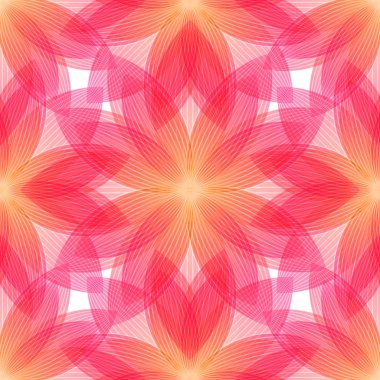 Pembe ve turuncu renklerde soyut desen