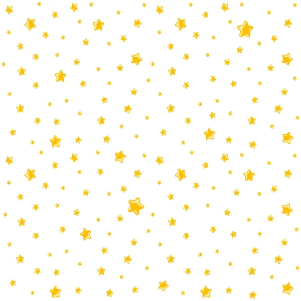 Симпатичный узор для детей - яркие звезды на ясном небе — стоковый вектор