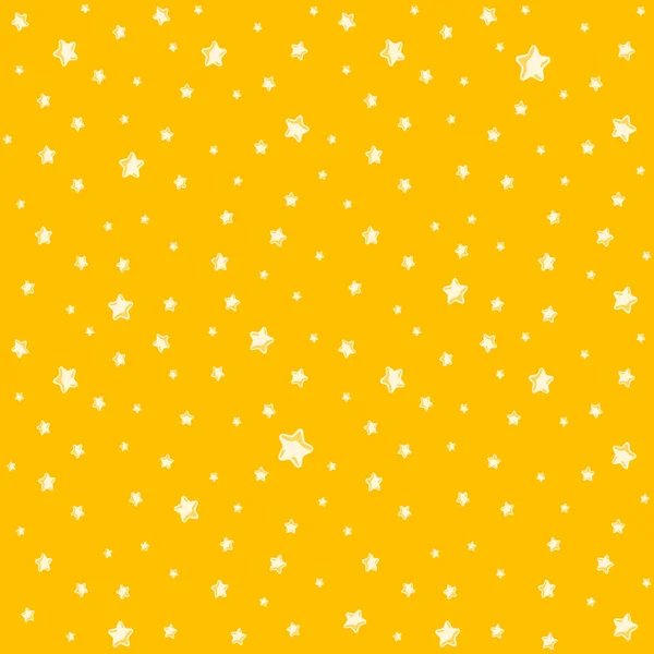 Lindo patrón para niños - estrellas brillantes en el cielo claro — Vector de stock