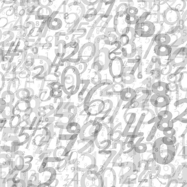 Mathematik Hintergrund - unterschiedliche Zahlenmuster — Stockvektor