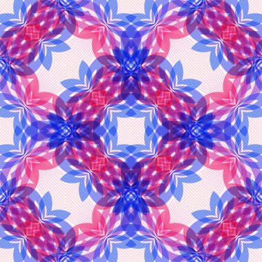 Pembe ve mor renklerde soyut desen