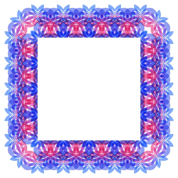 Abstract frame in pink and purple colors — Stock Vector