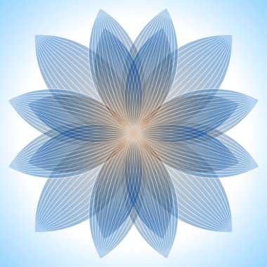 Soyut kesintisiz mavi desen, geometrik şekiller