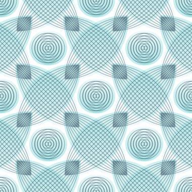 Soyut kesintisiz mavi desen, geometrik şekiller