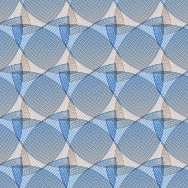 Soyut kesintisiz mavi desen, geometrik şekiller