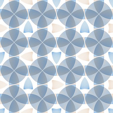 Soyut kesintisiz mavi desen, geometrik şekiller