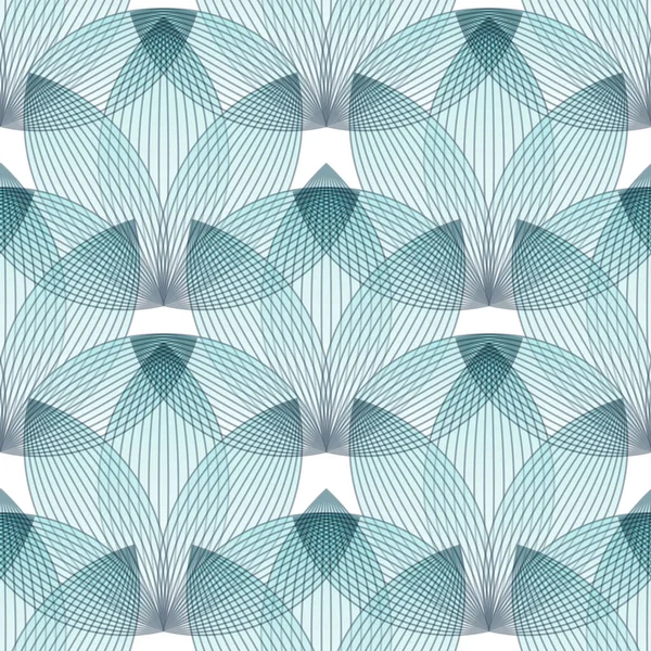 Abstrato padrão azul sem costura, formas geométricas — Vetor de Stock