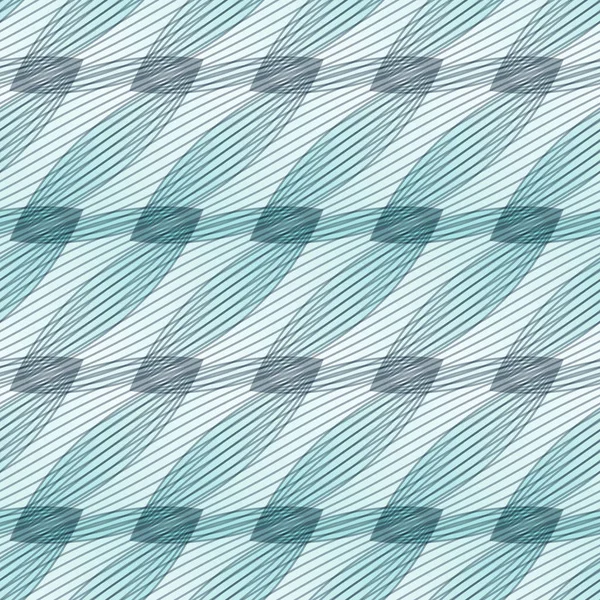 Abstraktní vzor modré bezešvé, geometrické tvary — Stockový vektor