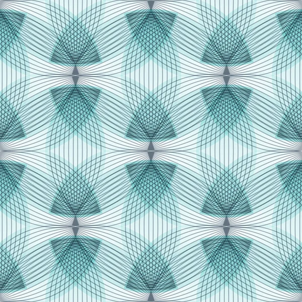 Αφηρημένο μπλε μοτίβο άνευ ραφής, γεωμετρικά σχήματα — Διανυσματικό Αρχείο