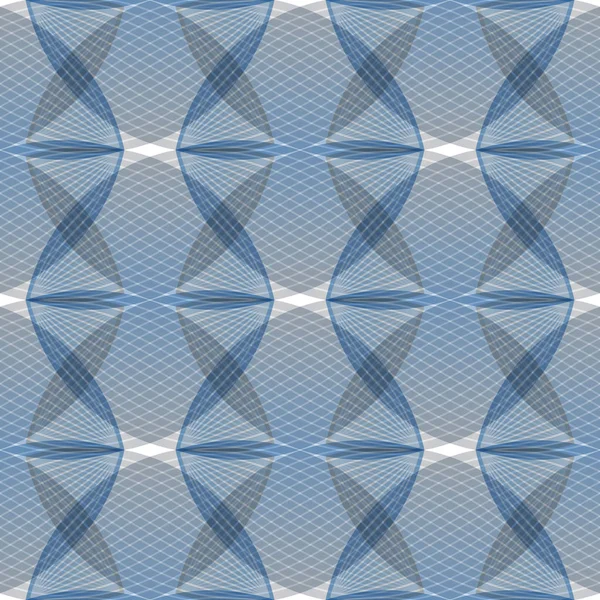 Abstract seamless blue pattern, geometric shapes — Stock Vector