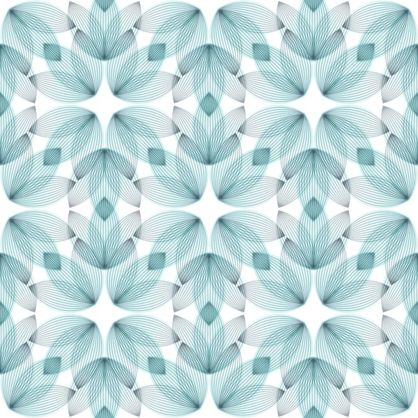 蓝色的抽象图案无缝的几何形状 — 图库矢量图片