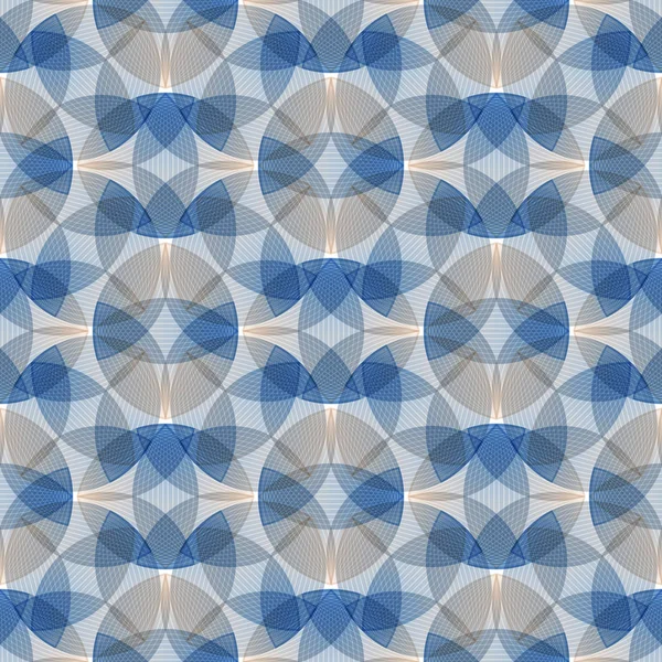 Astratto modello blu senza cuciture, forme geometriche — Vettoriale Stock