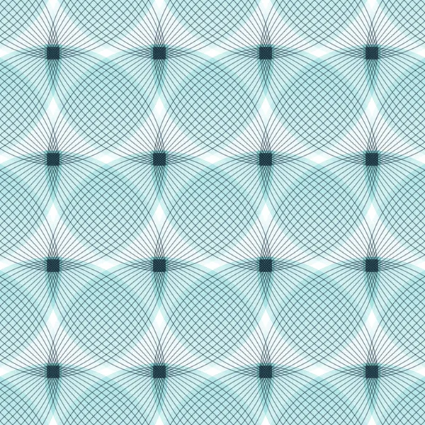 Abstract seamless blue pattern, geometric shapes — Stock Vector