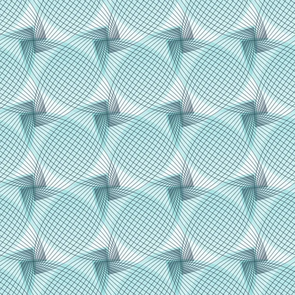 Abstracte naadloze blauwe patroon, geometrische vormen — Stockvector