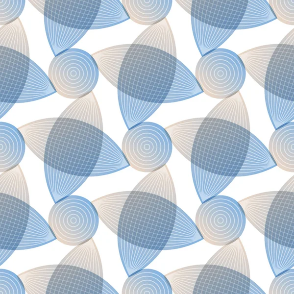 Abstrakcja Niebieski wzór, geometryczne kształty — Wektor stockowy