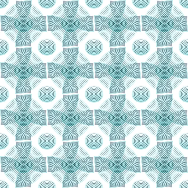抽象的なシームレスなブルー パターン、幾何学的図形 — ストックベクタ